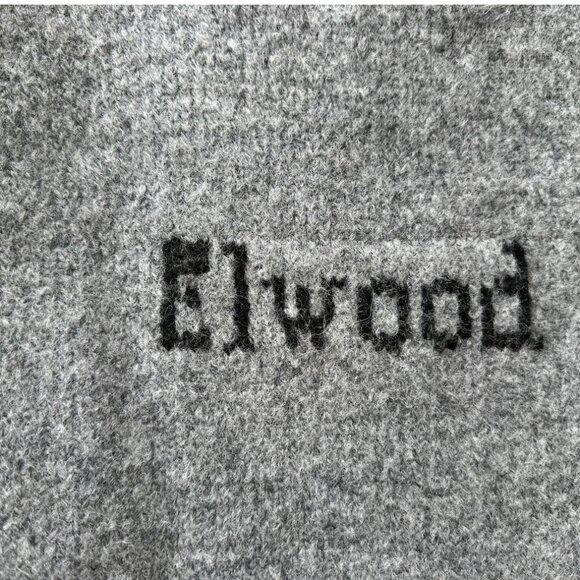 Mens ELWOOD Intarsia Logo Baggy Knit Sweatpants - Picture 4 of 15